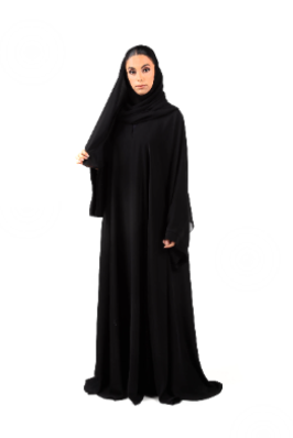 Black Plain Abaya