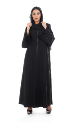 Classic Abaya with Ary detail and detailed hand embellishment