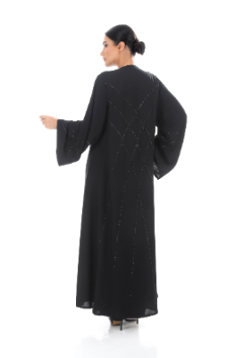 Classic Abaya with Ary detail and detailed hand embellishment