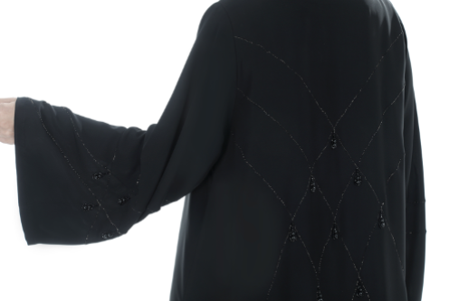 Classic Abaya with Ary detail and detailed hand embellishment