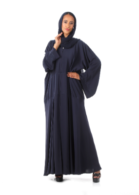 Color Abaya with Crystals