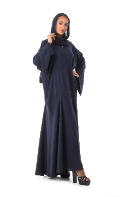 Color Abaya with Crystals