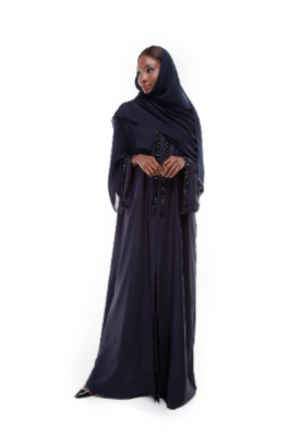 Colour Abaya In Handmade Design