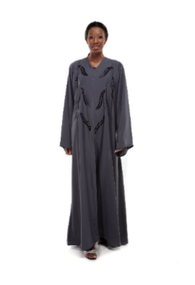 Colour Abaya With Handmade Design