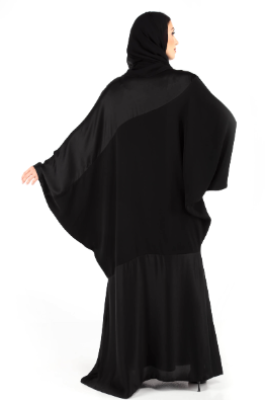 Designer Cut Abaya with Crystal Elements