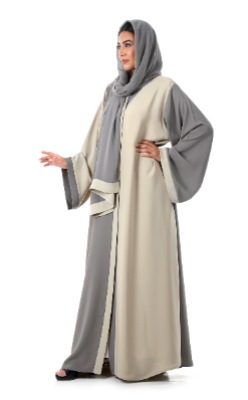 Dual Color Modern Abaya