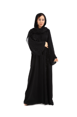 Neda fabric Abaya with Hand-made design