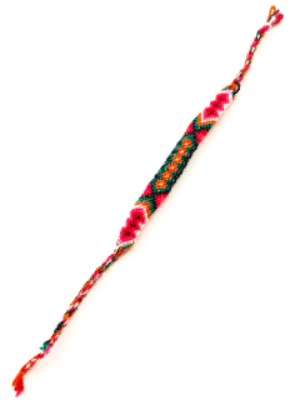 Wool bracelets anklets colourful 3 pcs Multicolor